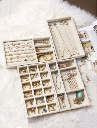 Pack 4 plateaux a bijoux