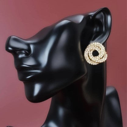 oucles d'oreilles clous en strass avec des pierre zircon